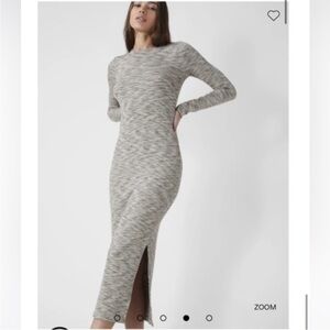 French Connection Heathered Gray Maxi Dress